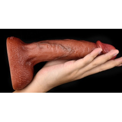 RealCockz Gode Curved Balls 16 x 3.5cm Marron